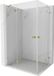 Mexen Lunar Duo porte pivotante paroi de douche gauche 120 x 105 cm, transparent, or