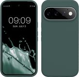 kwmobile telefoonhoesje geschikt voor Google Pixel 11 / Pixel 11 Pro - Hoesje met siliconen coating - Smartphone case in blauwgroen