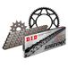 Kettingset DID Kettingset staal 520ZVM-X / 114 klinknagel slot voor Honda CR R 125 cc Bj. 1987-2002