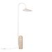 Ferm LIVING Lampe sur pied Arum beige métal/marbre 136 cm
