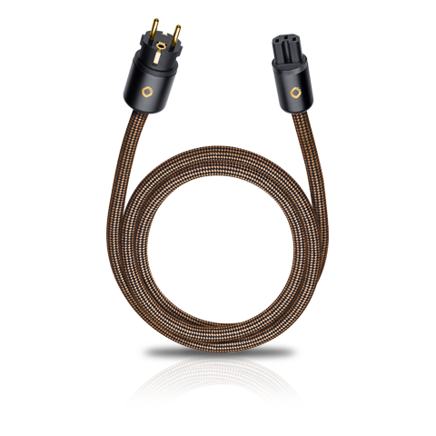 Oehlbach XXL Powercord 5 meter - Bruin