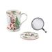 Easy Life Joyful Santa theepot, 35 ml, porselein, met roestvrijstalen filter