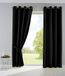 Set Gardinenbox Palermo Set van 2 gordijnen, ondoorzichtig, mat, lichtdoorlatend, met oogjes en embrasses deco, H x B 175 x 140 cm, zwart, 10000265-2