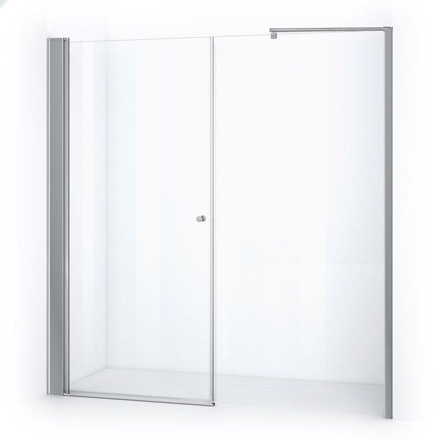 Maxaro Douchewand met Draaideur Zircon Comfort 200cm Chroom - 6095825075030