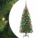 vidaXL Sapin de Noël artificiel vert 120 cm PE et PVC