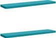 vidaXL - 2-delige - Coussin de banquette - VUGHT - 2 - pièces - 100% - Polyester - Turquoise