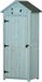 Outsunny Abri de jardin - Bois - 77x54x179cm - Bleu clair