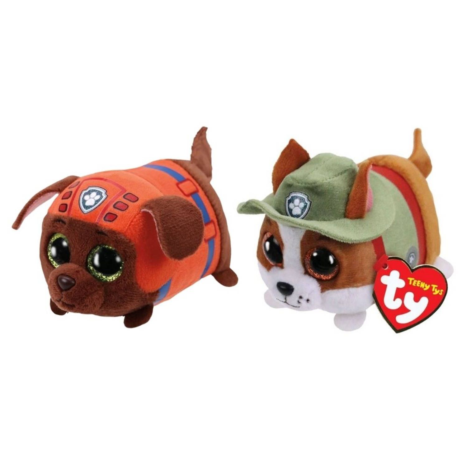 TY - Knuffel - Teeny Paw Patrol - Zuma & Tracker - Meerkleurig