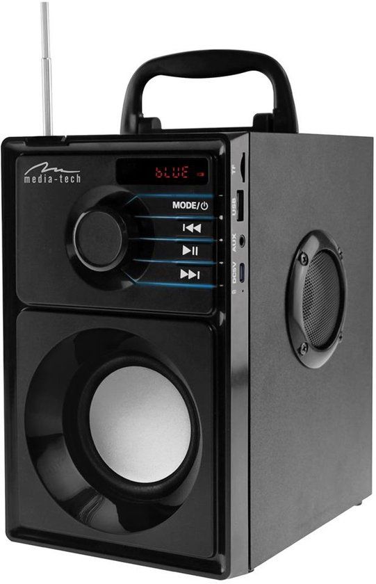 Media-Tech draadloze luidspreker, Bluetooth 5.1, FM-radio, AUX, RMS 15W, MT3179
