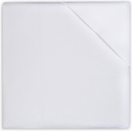 Jollein Moltonzeil 50x90cm - Wit - Ledikant - Waterdicht - Katoen