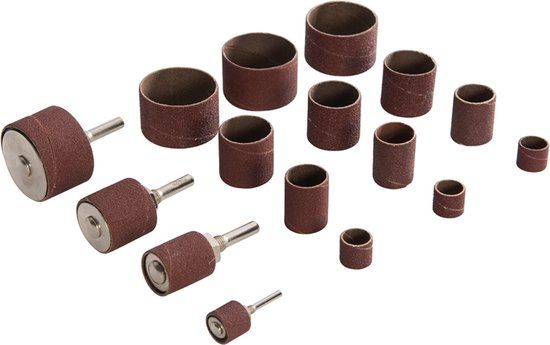 Silverline Schuurkoker set - 20-delig - 13 t/m 38 mm - voor randen en contouren