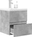 Maison Exclusive - Ensemble de meubles de salle de bain 2 pièces, gris béton, matériau dérivé du bois