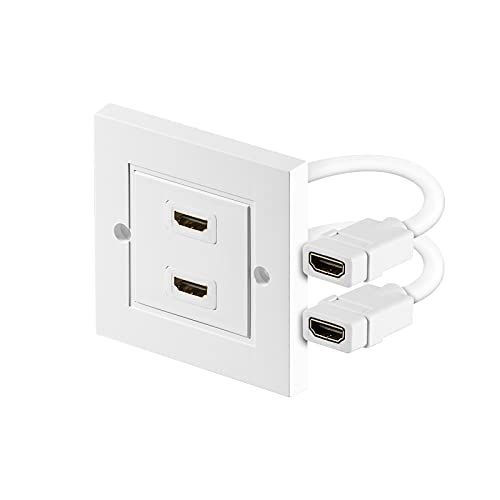 Goobay 51723 HDMI-doos - Wanddoos - Inbouwdoos - HDMI-aansluiting (type A) - Wit