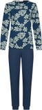 Pastunette Nordic Bloom Pyjama Bio-Katoen Blauw/Groen Bloemen Maat 44
