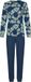 Pastunette Nordic Bloom Pyjama Bio-Katoen Blauw/Groen Bloemen Maat 44
