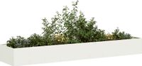 Maison Exclusive - Pot de fleurs, blanc, 360x80x40 cm, acier