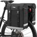Unyqoos® Double sacoche de vélo pour porte-bagages (33 litres) – grands sacs arrière robustes, réfléchissant, avec housse de pluie, noir