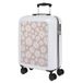 SKPAT - Harde kofferset, 4 wielen voor vliegtuigen - Bagagesets, verkoop op wielen voor reizen. Kofferset: stijlvolle reisset, Wit-roze madeliefjes