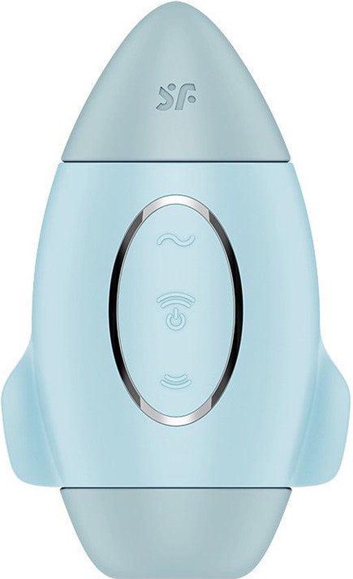 Satisfyer Mission Control - Luchtdruk Vibrator - Lichtblauw