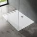 Doporro - Receveur de douche antidérapant rectangulaire en acrylique blanc Faro2 70x80x4cm + bonde Al02