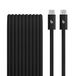 Gevlochten Beats Gevlochten USB‑C‑naar‑USB‑C‑kabel (3 m) ‑ Zinderend zwart - 240 W