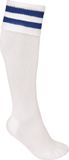 PROACT® Chaussettes de sport avec rayures contrastées PA015 - Blanc / Bleu royal foncé - 47/50 UE