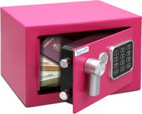 SereneLife Elektronische Kluis - Cijferslot - 2 Sleutels Sleutelslot - Geld Kluis - 23x 17 x 17 cm - Roze
