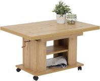 Hela Salontafel Jakobine 90/142x60x51/61 cm Artisan Bruin