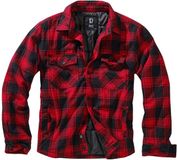 Brandit Flannel Shirt Tussenseizoensjas zwart-rood L 100% katoen - Heren