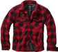 Brandit Flannel Shirt Tussenseizoensjas zwart-rood L 100% katoen - Heren