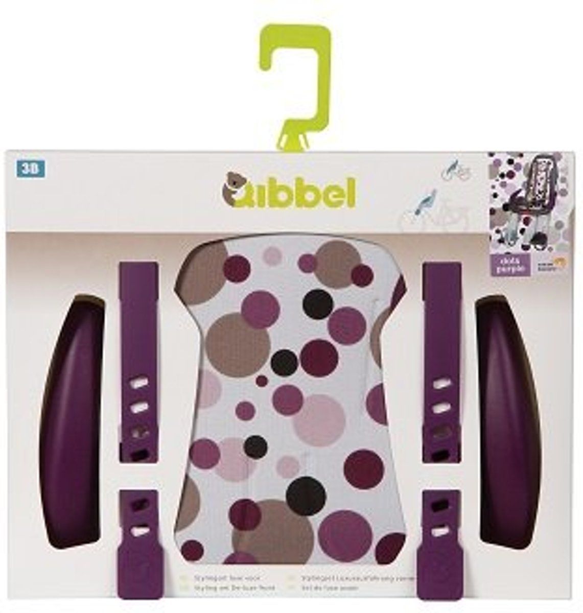 Qibbel Stylingset Luxe Voorzitje Dots Purple