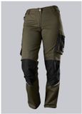 BP Dames werkbroek 1999-570 Olive/Schwarz Maat 40