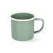 Icecat Tasse avec anse, émail, gris-vert/blanc, Ø8 cm