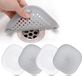 Solidchoice - Set van 4 Afvoerzeefjes voor Badkamer en Keuken - Wit