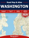 Washington Roadcrest Maps Washington State Road Map - Washington Road Atlas - Detailed State Map of Washington
