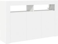vidaXL Dressoir Wit Bewerkt Hout 116 x 30 x 75 cm