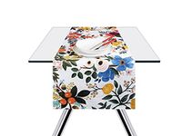 Excelsa Fiori Frida tafelloper, 100% katoen, 140 x 45 cm