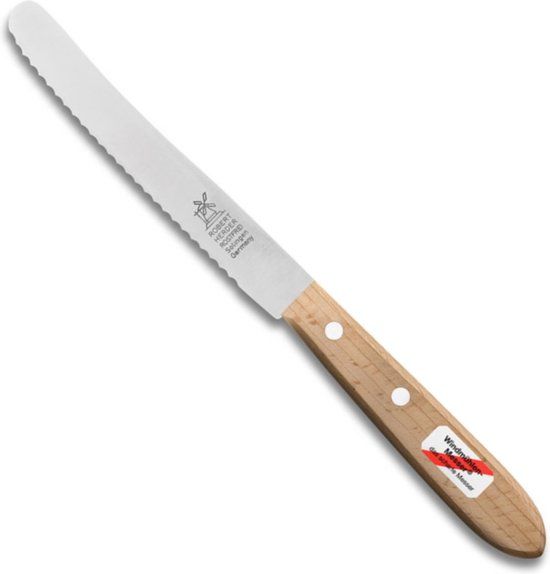 Robert Herder Tafelmes met kartel - RVS - Roodbeuken - 12.5 cm