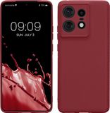 kwmobile telefoonhoesje geschikt voor Motorola Edge 50 Pro - Hoesje voor smartphone - Precisie camera uitsnede - In bordeaux-violet
