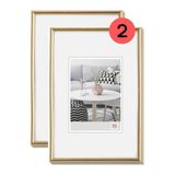 walther design fotolijst goud 15 x 20 cm double pack, Galeria kunststof lijst KG520HD