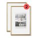 walther design fotolijst goud 15 x 20 cm double pack, Galeria kunststof lijst KG520HD