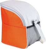 Merkloos Kleine koeltas Glaciaal - 23x16x26 cm - 1 vaks - oranje/grijs - 9 liter - lunch tas