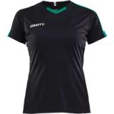 Craft Progress Contrast Shirt Korte Mouw Dames - Zwart / Groen