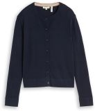 Tom Tailor - Vest met zijde - Maat M - sky captain blue