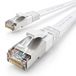 1aTTack.de CAT.7 Gigabit Ethernet LAN platte lintkabel 3,0 m wit
