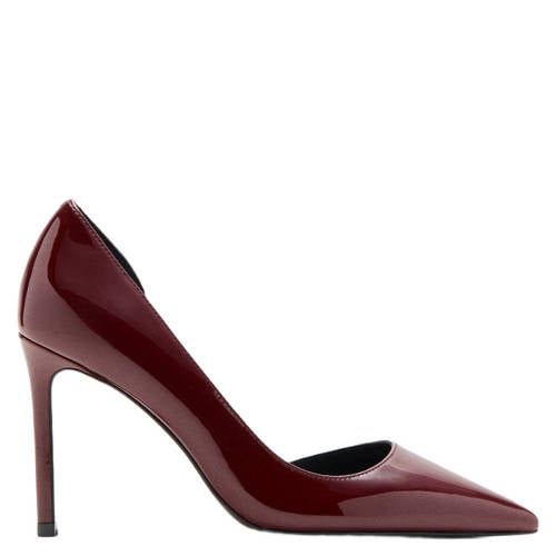 Mango Bordeaux Patent Stiletto Pumps