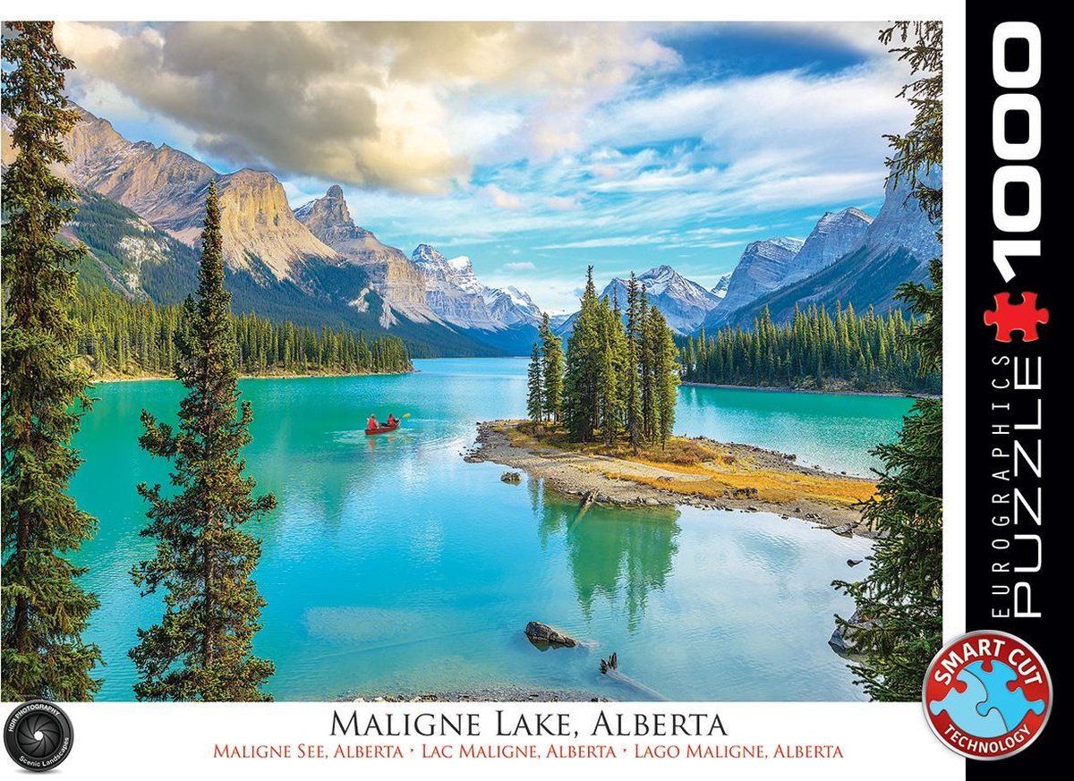 Eurographics puzzel Malign Lake, Alberta - 1000 stukjes