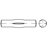 TOOLCRAFT TO-5438064 Geleidepen met middenkerf 4 mm Staal 100 stuk(s)