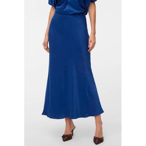 VERO MODA viscose maxi rok - blauw