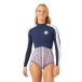 Rip Curl G-bomb 1.5 Mm Good Spring Combinaison shorty à manches longues pour femme avec fermeture éclair dans le dos